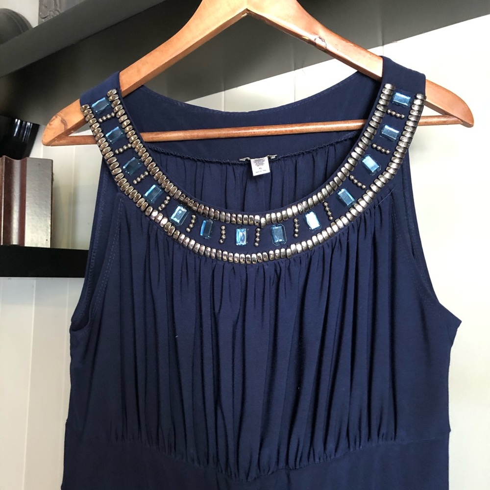 Beaded Neck Dress - Picture 2 of 4